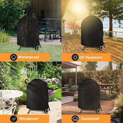 Grill Cover for Weber Charcoal Kettle- Heavy Duty Waterproof BBQ Cover 22″