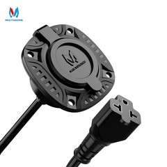 18″ 125V 15Amp AC Plug Port Extension Cord Splitter Cables RV Trailer Waterproof