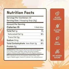 RYZE Organic Mushroom Coffee | 30 Servings | Instant Coffee Free Shipping