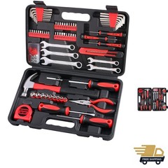 175-Piece Alloy Steel Home Auto Tool Kit in Portable Storage Case