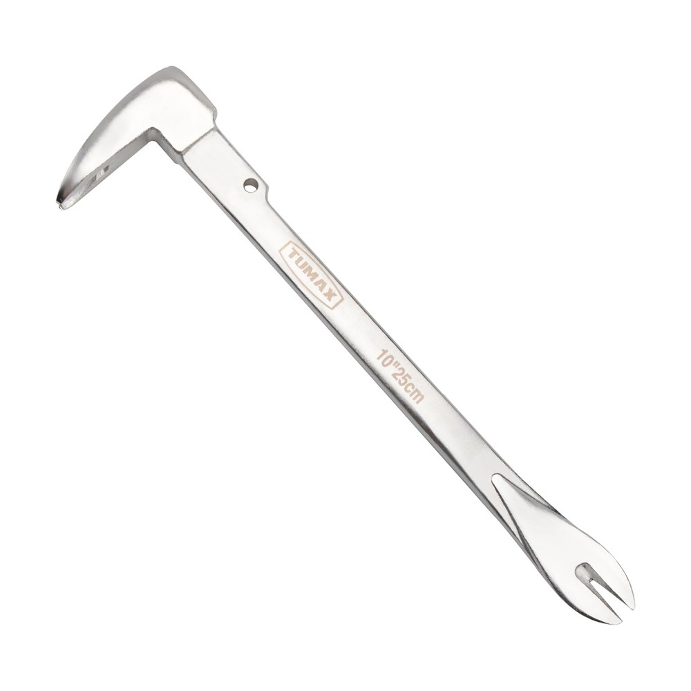 TUMAX 10″ Nail Puller Cats Paw Pry Bar, High-Carbon Steel Mini Crowbar for Ho…