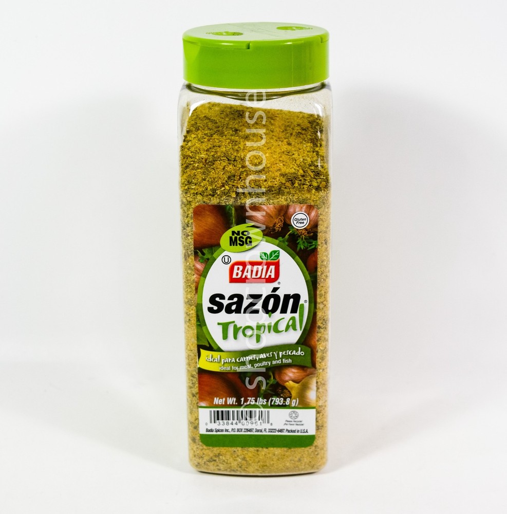 1 BADIA Sazon Tropical 28oz Canister Zesty Blend for Meat Poultry & Fish 10/2029