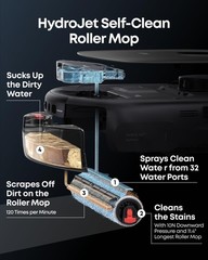 eufy E25 Omni Robot Vacuum and Mop Combo, 20,000 Pa Suction and accessory kit
