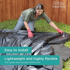 Strong 7×10 ft. Pond Liner for Ponds and Water Features