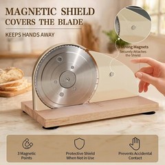 Sourdough Bread Slicer for Homemade Bread, Manual Hand Crank Bread Cutter