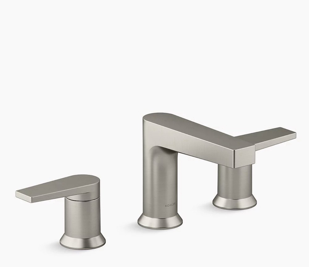 Kohler Taut WaterSense Brushed Nickel Widespread 8 in 2-Handle 97100-4-BN