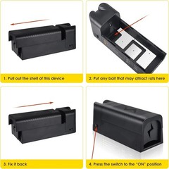 Electronic Mouse Trap Electric Rodent Zapper Upgraded Control Kill Big Rat Pest