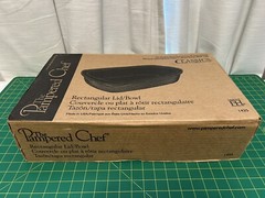 PAMPERED CHEF Family Heritage Classics STONEWARE Rectangular Lid Bowl Baker 1435