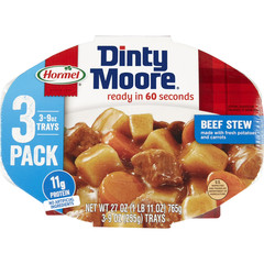 DINTY MOORE Beef Stew, 9 oz Plastic Microwaveable Tray (3 Pack)