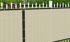 4ft 5ft 6ft 8ft Tall Outdoor Privacy Mesh Fence Screen Cover Zip-Ties Included