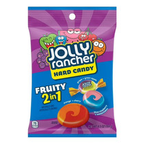 Jolly Rancher 2-in-1 Fruit Flavored Hard Candy, Bag 6.5 oz (2 pack)