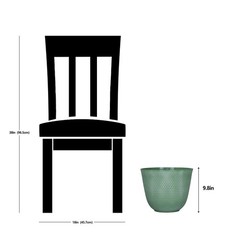 Lora Green Recycled Resin Planter 12.1in x 9.8in