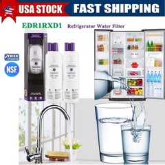2Pack For ΕDR1RXD1 Refrigerator ICE Wate Filter 1 Replacement NEW White US STOCK