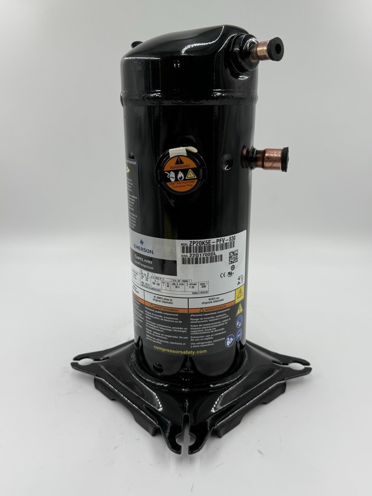 NEW Copeland ZP20K5E-PFV-830 Compressor R410a 1 PH 2 Ton ZP20K6E ZP20K5E-PFV-130