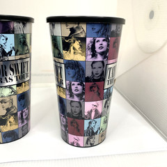 LOT OF 2-Taylor Swift THE ERAS TOUR Movie 32 oz Plastic Cups w/lids