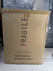 Surya ABM-003 24.25 x 14 x 14 in. Abram Table Lamp, White