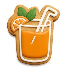 Coconut Mojito Cookie Cutter & Stamp, Fondant & Clay – 4×3.4