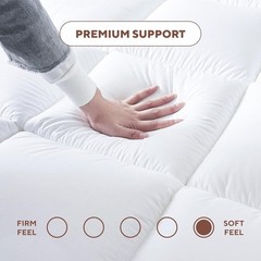 Extra Thick Mattress Topper 10cm/4 Inch Bounce Back Protectors Heavy Filling