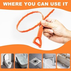 Drain Hair Catcher 20 Inch Drain Snake Shower Drain Hair Trap Clog Remover Lot