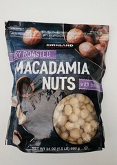 Kirkland Signature Dry Roasted Macadamia Nuts Sea Salt 24oz Bag 1.5lb