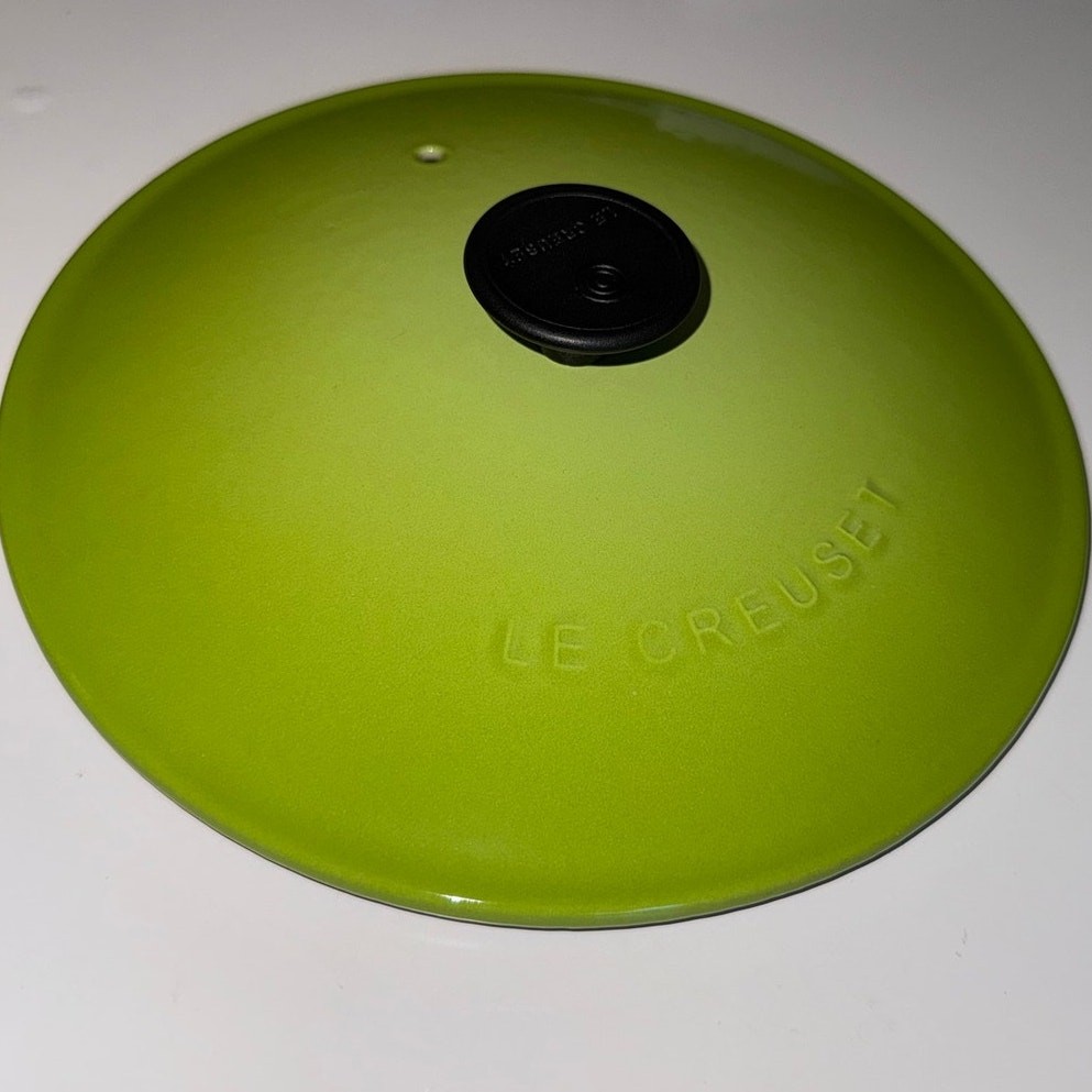 Le Creuset Kiwi Green #21 2 1/4 Quart Saucier Sauce Pan Lid ONLY Made France