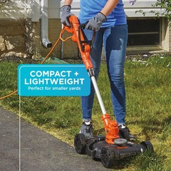BLACK+DECKER 12 In. 3in1 Compact Electric Lawn Mower – BESTA512CM