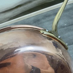 Williams Sonoma Ruffoni Historia Hammered Copper Frying Pan 11” Dinged Flaws