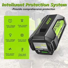 1~6PACK 8.0Ah Battery 40 Volt for Ryobi 40V Lithium OP40602 Battery with LED