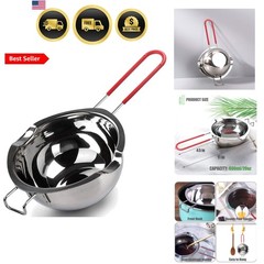 Double Boiler Pot Stainless Steel Melting Chocolate Candy Candle Making Kitchen