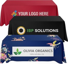 Customized Rectangle Tablecloth with Logo Personalized Table Cloth for Events