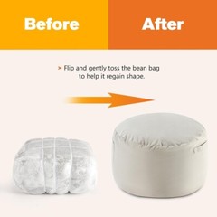 Bean Bag Chair Adults Foam Filled Gaming Sofa Beanbag with Soft Removable Cover
