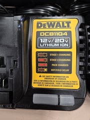 SIX (6) DEWALT 4.0 Amp Battery Charger 12V & 20V Volt MAX Li-Ion DCB1104.