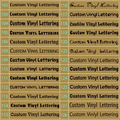 Personalized Decal Customized Sticker Vinyl Lettering Numbers Name Business