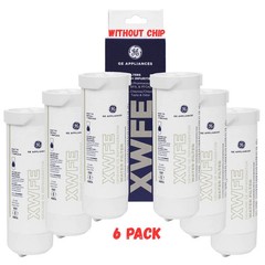 6 Pack GE XWFE Replacment Refrigerator Water Filter Without Chip, New in box