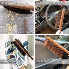 Hand Broom Cleaning Brushes-Soft Bristles Dusting Brush for Cleaning Car/Bed/…