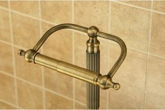 Kingston Brass CC2103 Georgian Pedestal Paper Holder, Antique Brass 21-1/2″
