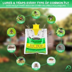 Outdoor Disposable Fly Trap / Fly Catcher – Hanging Style (4 Pack)