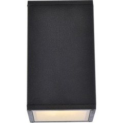 Living District LDOD4041BK Raine 1 Light 7.88 inch Black Outdoor Wall Light