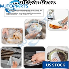 6 Pack Steel Wool Dishwashing Pads Multipurpose Mesh Dish Cloths Stainless Steel