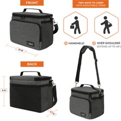Insulated Lunch Bag Adult Lunch Box for Work School Men Women Kids Leakproof