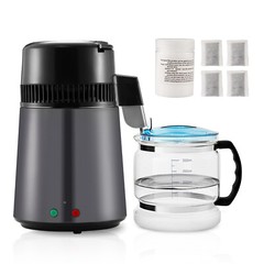 VEVOR Water Distiller 4L Water Purifier Countertop Stainless Steel Interior 750W