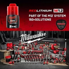 Authentic Milwaukee M12 CP3.0 3.0 Ah X2 Batteries 48-11-2430 Lithium 2-Pack