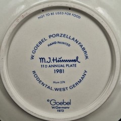 Lot of 3 Years 1979/80/81 Goebel MC Hummel West Germany Annual Plates Vintage