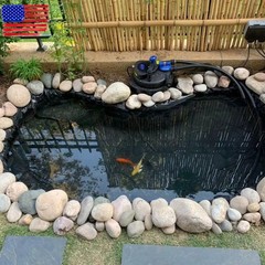 Pond Liner 10 x 13 Ft HDPE Pond Liners 20 Mil UV Resistant Preformed Pond Liners