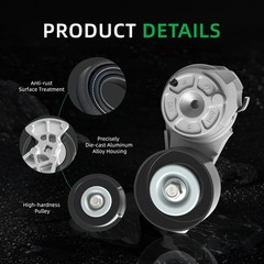 Serpentine Belt Tensioner idler Pulley Kit for Ford Grand Marquis Crown Victo…