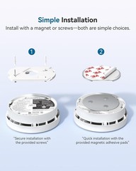2025 NEW SITERWELL 10-Year Sealed Battery Smoke Detector Alarm UL Listed 10PACKS