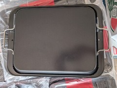 2-piece Broiler Pan & Roasting Rack Black 13×17 Inch Grill Roast Broil Bake