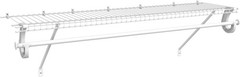 SuperSlide Ventilated Shelf Kit with Closet Rod, 4-Foot x 12-Inch, White