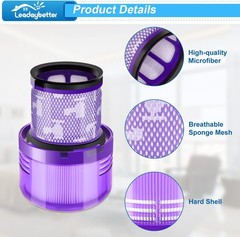 Leadaybetter Filter Replacement for Dyson V11 SV14 SV15 SV17 SV28 Animal Ext…