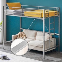 Loft Bed Twin Loft Bunk Bed Frame with Stairs Flat Ladder Rung for Kids Adults